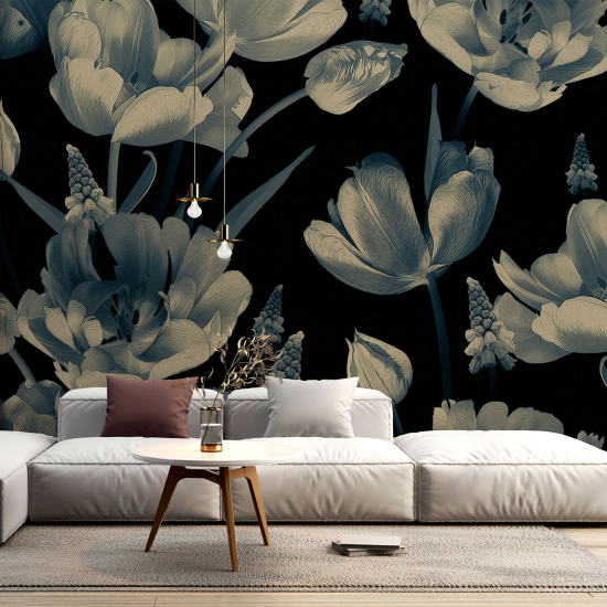 Papel pintado panorámico - Flores