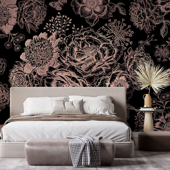Papel pintado panorámico - Flores