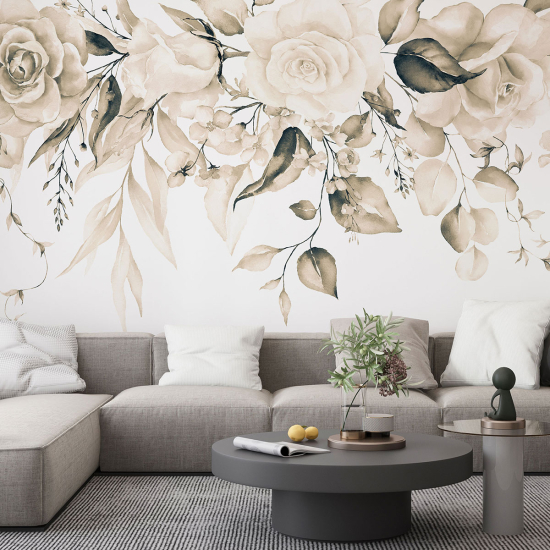 Papel pintado panorámico - Flores