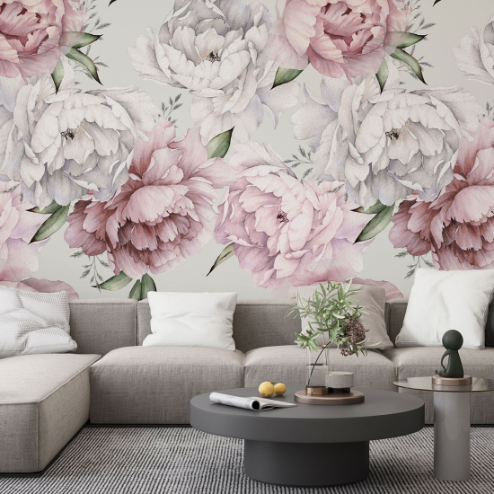 Papel pintado panorámico - Flores