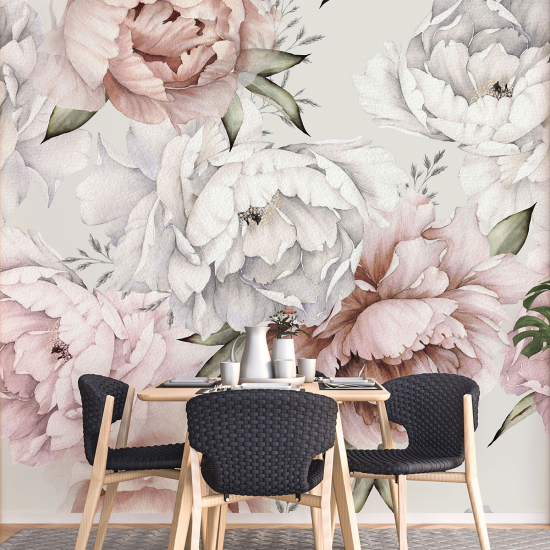 Papel pintado panorámico - Flores