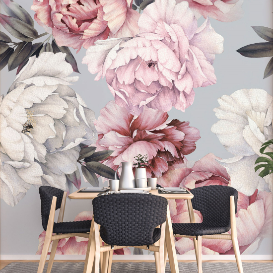 Papel pintado panorámico - Flores