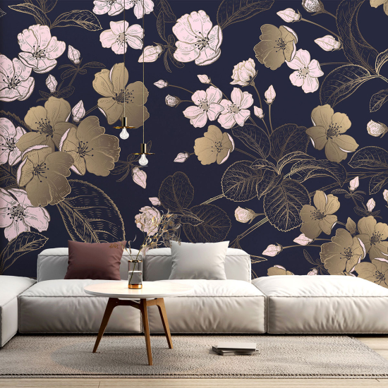 Papel pintado panorámico - Flores