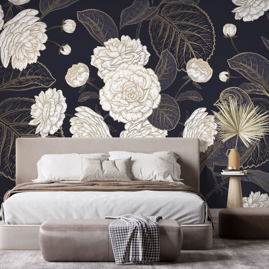 Papel pintado panorámico - Flores