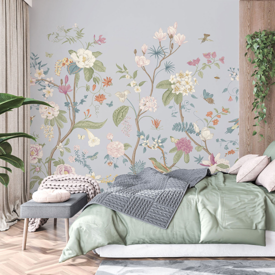 Papel pintado panorámico - Flores