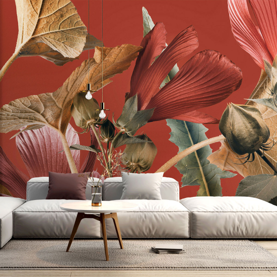 Papel pintado panorámico - Flores