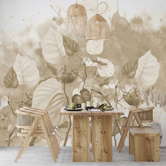 Papel pintado panorámico - Flores