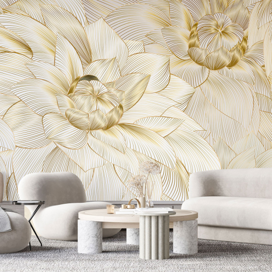 Papel pintado panorámico - Flores