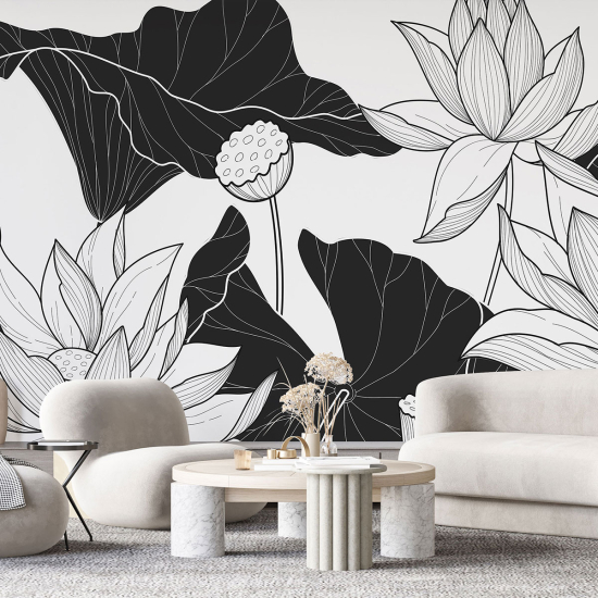 Papel pintado panorámico - Flores