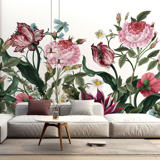 Papel pintado panorámico - Flores
