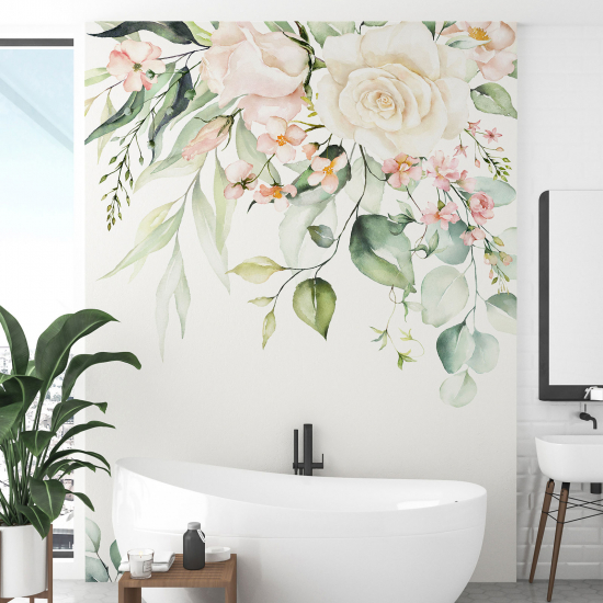 Papel pintado panorámico - Flores
