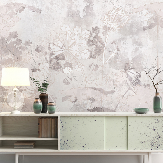 Papel pintado panorámico - Flores
