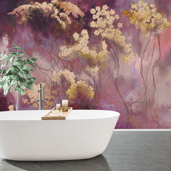 Papel pintado panorámico - Flores