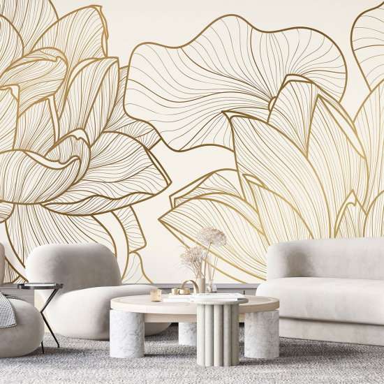 Papel pintado panorámico - Flores