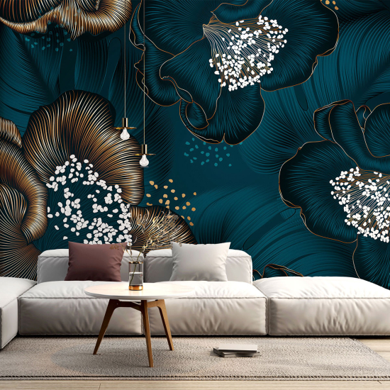 Papel pintado panorámico - Flores