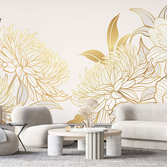Papel pintado panorámico - Flores
