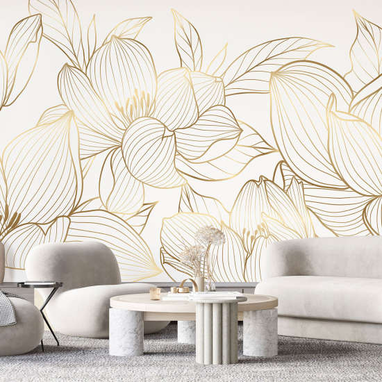 Papel pintado panorámico - Flores