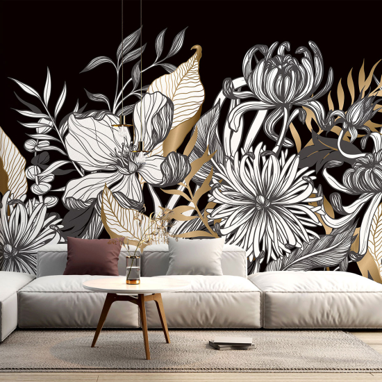 Papel pintado panorámico - Flores