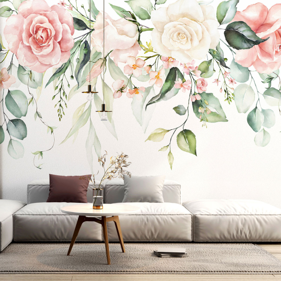 Papel pintado panorámico - Flores