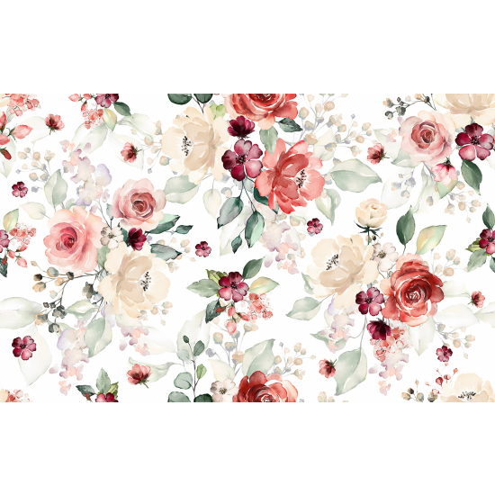 Papel pintado panorámico - Flores