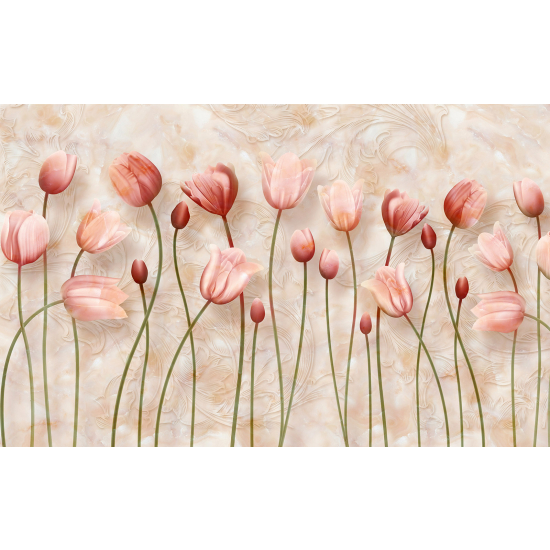 Papel pintado panorámico - Flores