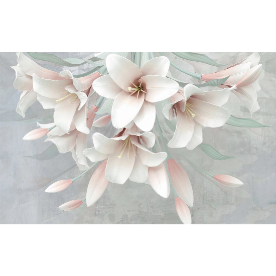 Papel pintado panorámico - Flores