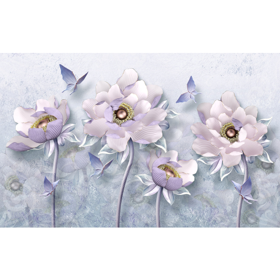 Papel pintado panorámico - Flores