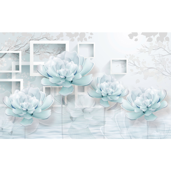 Papel pintado panorámico - Flores