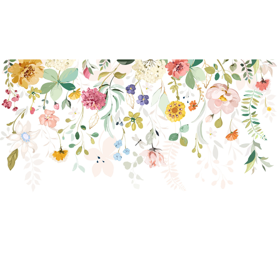 Papel pintado panorámico - Flores