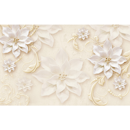 Papel pintado panorámico - Flores