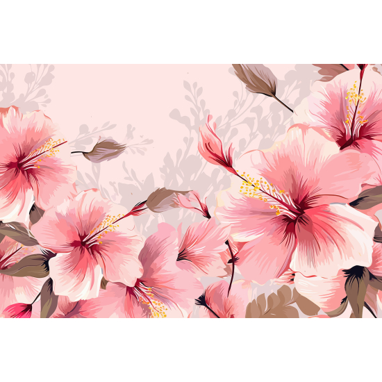Papel pintado panorámico - Flores