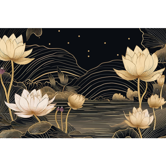 Papel pintado panorámico - Flores