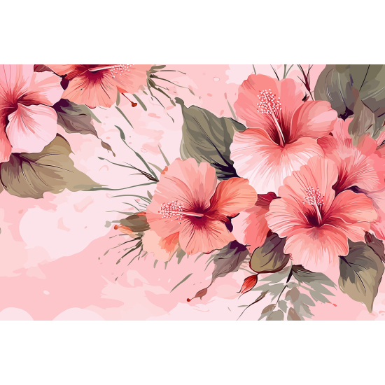 Papel pintado panorámico - Flores