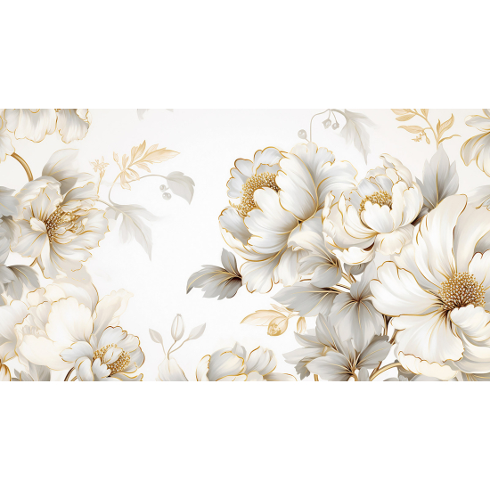Papel pintado panorámico - Flores