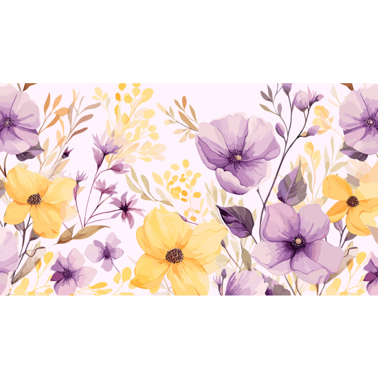 Papel pintado panorámico - Flores