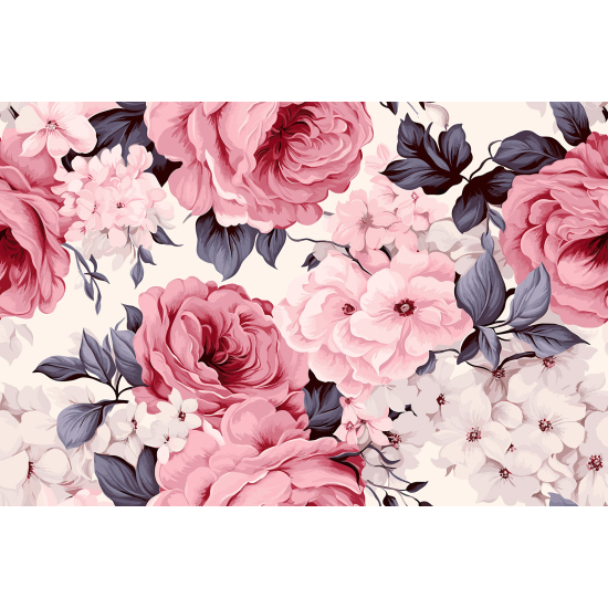 Papel pintado panorámico - Flores