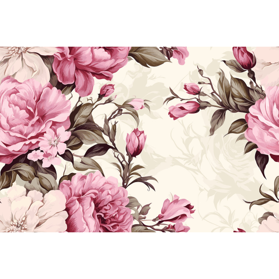 Papel pintado panorámico - Flores