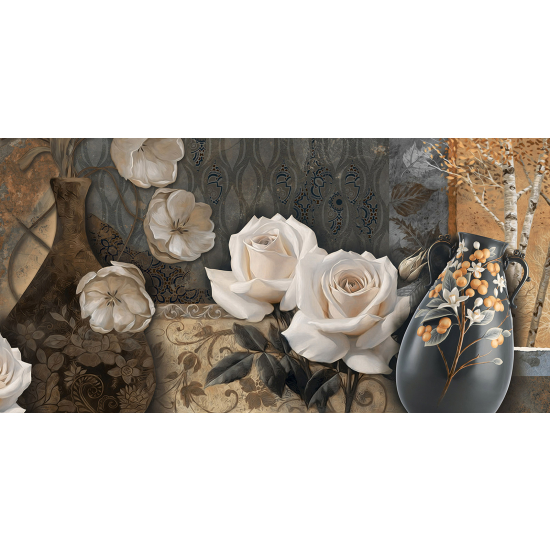 Papel pintado panorámico - Flores