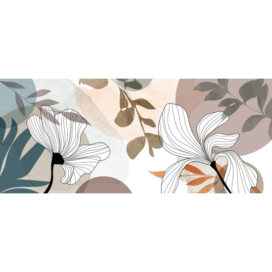 Papel pintado panorámico - Flores