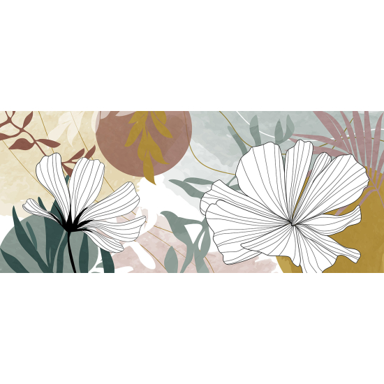 Papel pintado panorámico - Flores