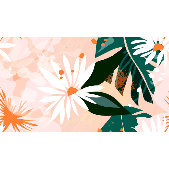 Papel pintado panorámico - Flores