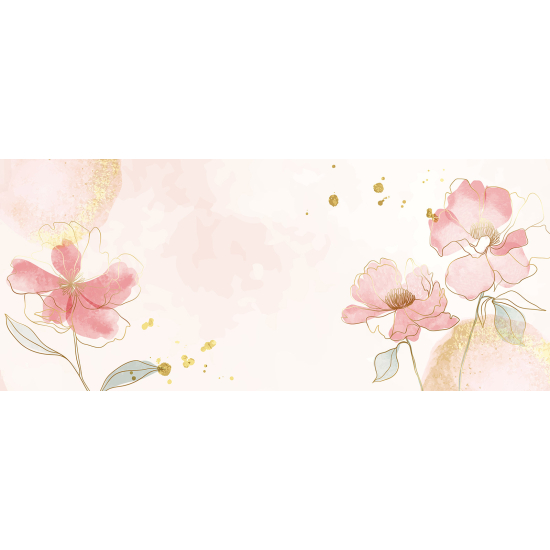 Papel pintado panorámico - Flores