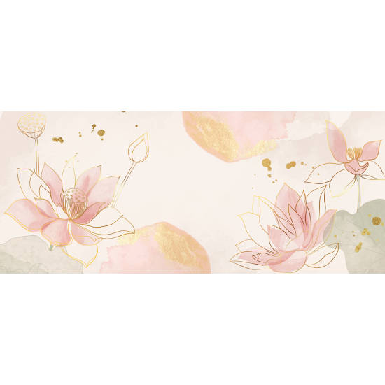 Papel pintado panorámico - Flores