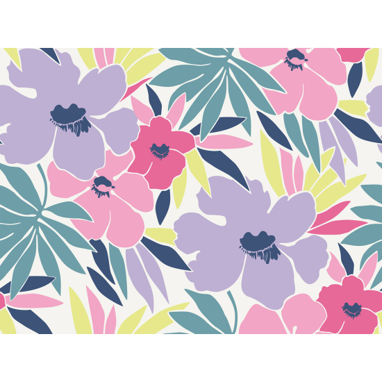 Papel pintado panorámico - Flores