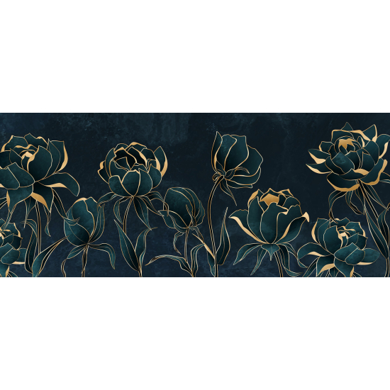 Papel pintado panorámico - Flores
