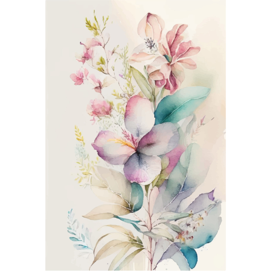 Papel pintado panorámico - Flores