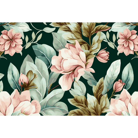 Papel pintado panorámico - Flores