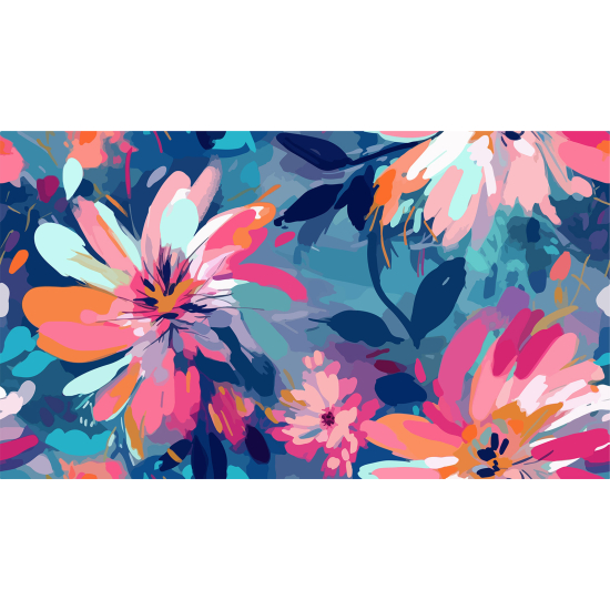 Papel pintado panorámico - Flores