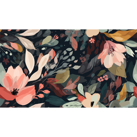 Papel pintado panorámico - Flores
