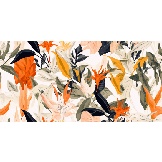 Papel pintado panorámico - Flores